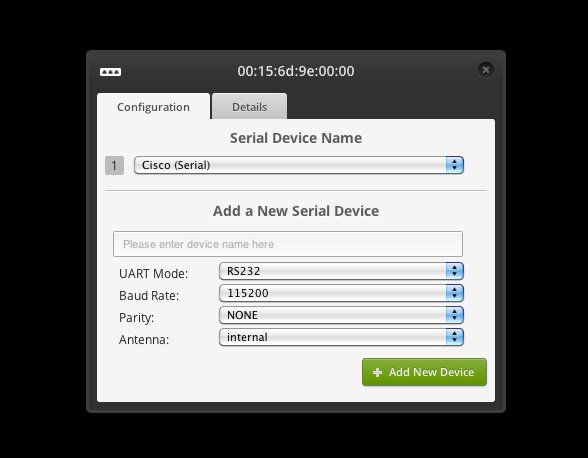 Пример работы Ubiquiti mPort Serial