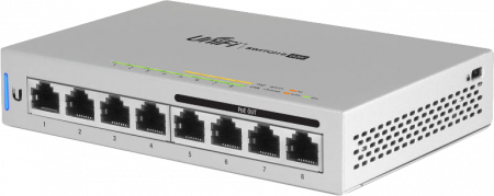 Коммутатор PoE Ubiquiti UniFi Switch 8 портов 60W US-8-60W-EU